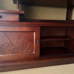 高級家具ブランド　モリシゲの飾り棚