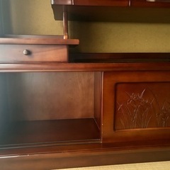 高級家具ブランド　モリシゲの飾り棚