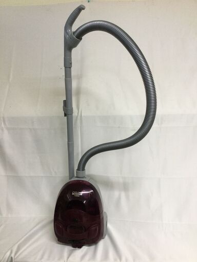 【北見市発】ツインバード TWINBIRD サイクロン式家庭用クリーナー YC-5019 2018年製 ワインレッド 100V 1000W 家電 軽量 コンパクト (E2672kmsY)