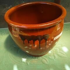 陶器製 漬物瓶 久松窯  かめ  樽 丸みのある壺