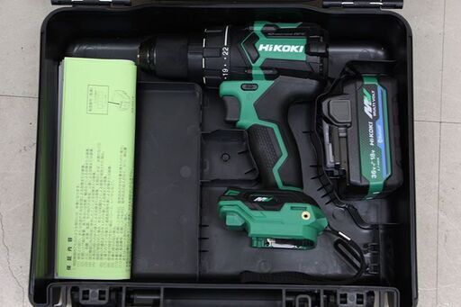 HiKOKI ハイコーキ コードレスドライバドリル DS36DC 本体 バッテリー1個 ケース (D5632akxwY)