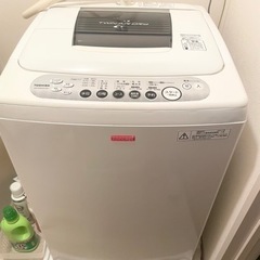 【取引中】東芝 5kg 簡易乾燥機能付全自動洗濯機