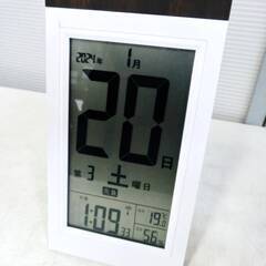 ADESSO　デジタル日めくり電波時計　KW9254　動作良好　...