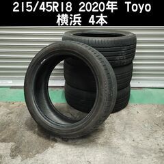 組み換え工賃込 215/45R18 Toyoﾀｲﾔ 3本 横浜ﾀ...