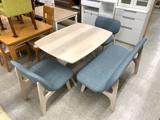 ニトリ ベンチダイニング4点セット リラックス【トレファク秦野店】