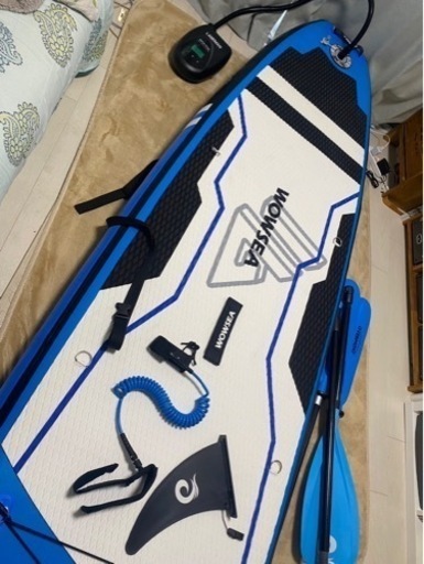 WOWSEA Trophy T1 SUPとLANDMANの電動エアポンプ