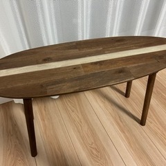 家具　サーフボード型サイドテーブル