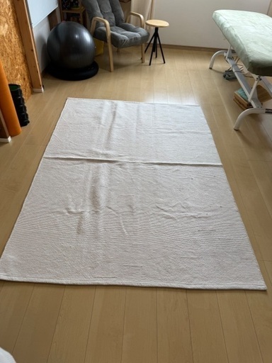 無印インド綿手織ラグ 生成 140cm×200cm