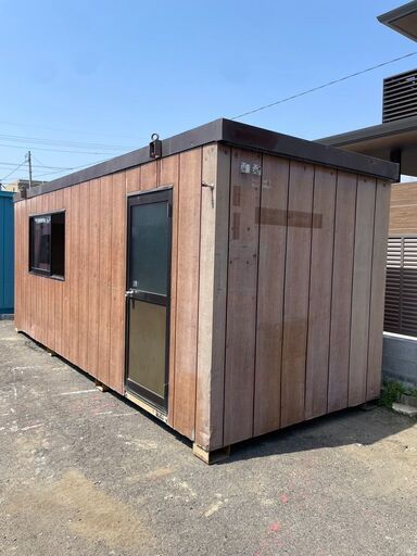 【4坪ハウス】コンテナ コンテナハウス スーパーハウス ユニットハウス ハウス リースアップ 事務所 倉庫 物置 現場 備品 資材 4坪ハウス