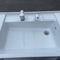 ■中古品 TOTO 洗面台 LDPB75BAGEN2B Vシリーズ 幅750 2枚扉 ■