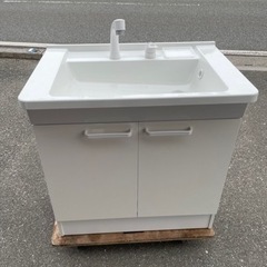 ■中古品 TOTO 洗面台 LDPB75BAGEN2B Vシリーズ 幅750 2枚扉 ■