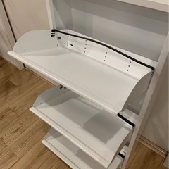 DOTTUS 3段 シューズラック 収納BOX ボックス 靴箱 下駄箱 ドッタス 白