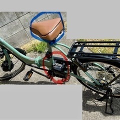 【美品】アルミ 20インチ 折りたたみ 電動自転車 シマノ 外装 6段変速 電動アシスト自転車