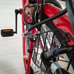 ★お取引中【最終値引】5/3引越のため売ります！ほぼ新品！超美品！購入時28000円→19800円→値引き後18000で！！外付けの新品の鍵2点付き！外装6段変速搭載！安心のダイワサイクル『NANA-G（ナナジー）