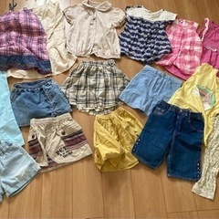 【決定】120  女の子　夏服　半袖　tシャツ　スカート　ワンピース 