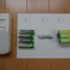 充電器と充電式電池