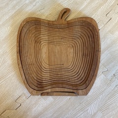 フルーツバスケット　木製りんご型