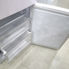 冷蔵庫 148L 2022年製 Haier JR-NF148B 2ドア 右開き ホワイト 白 100Lクラス キッチン家電 ハイアール 苫小牧西店 