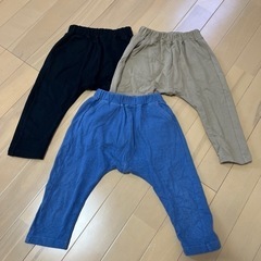 GU美品★90cmサルエルパンツ3枚セット