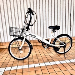 【ネット決済】自転車 ノーパンクタイヤ 折りたたみ式 軽量 ホワ...