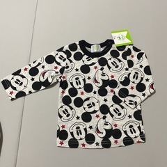 タグ付き新品 ディズニー ミッキーマウス 総柄 Ｔシャツ …