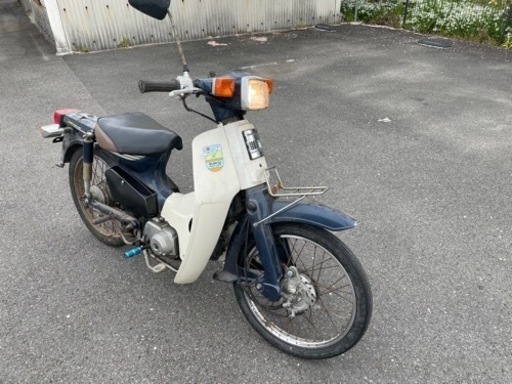 ホンダ スーパーカブ50カスタム 4速セル付き レストアベースに 実働です。