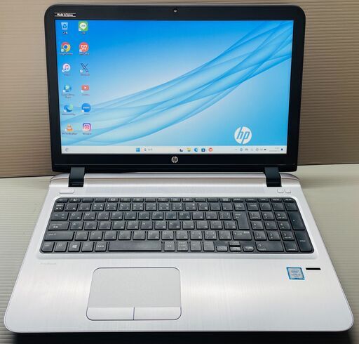 保証1ヶ月、インボイス対応、代引き発送可！Windows11、Core i3、SSD128GB、メモリ4GB、hp製ノートパソコン、CD,DVD,ドライブ、カメラ、Bluetooth、ACアダプター付属、エイチピー