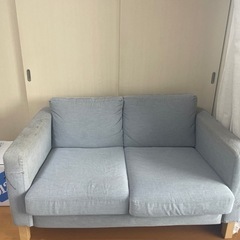IKEA 2人掛けソファ ソファカバー付き