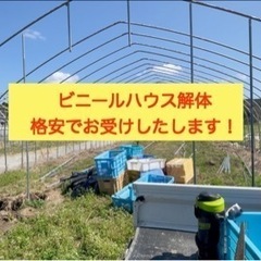 ビニールハウス 解体 撤去