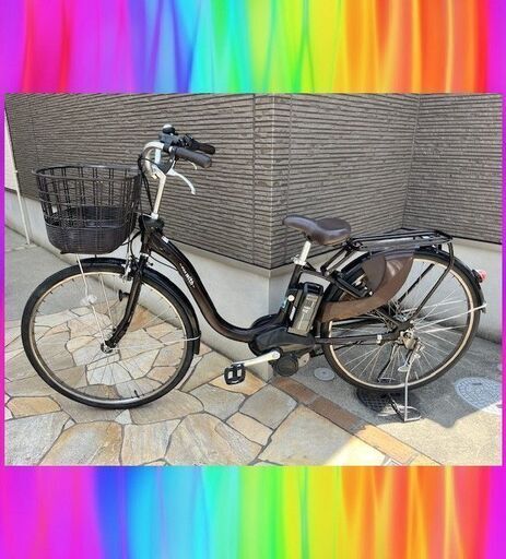 美車大容量12Ahpas with パスウィズ　電動自転車　電動アシスト自転車　26インチ　中古 　4156