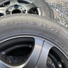 ホイール＆タイヤセット】軽バン バモス 等145/80r12 80/78N LT 12×4.0J ＋40 2022年製 ヨコハマ SUPER VAN 356