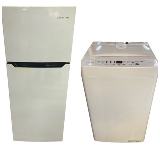 ハイセンス　4．5kg全自動洗濯機\u0026 120L 2ドア冷凍冷蔵庫　セット販売　家電 生活家電 洗濯機