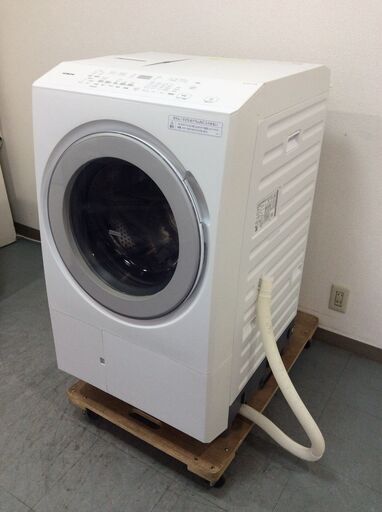 (6/28受渡済)YJT8539【HITACHI/日立 ドラム洗濯機12.0㎏】美品 2023年製 BD-SX120JL-W 家電 洗濯 斜め型 左開き 輸送ボルト欠品