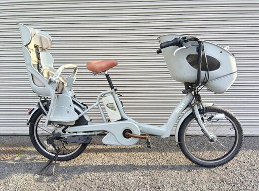 整備済み　2017年　人気の２０インチ　ブリヂストン ビッケ 前後チャイルドシート付き