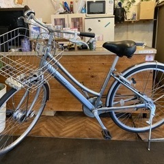 【一発2錠の鍵新品！ブリヂストンアルベルト】 LEDオートライト　内装3段　26インチ自転車　シルバー