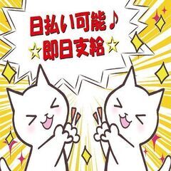 大人気エリアの日勤のお仕事です♪嬉しい日払い対応あり！！お困りの方お気軽にご相談下さい！！ - 軽作業