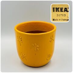 IKEA 黄色い鉢 イケア イエロー とんぼ