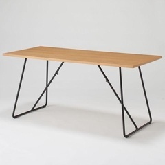 無印良品 折りたたみテーブル・幅160cm・オーク材 幅160×...
