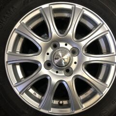 【YOKOHAMA iceGUARD iG60 165/65R14】スタッドレス【Weds LAUFBAHN 14インチ 4本 4.5J4HPCD100+45】ソリオ ミラージュ等　(KTN029)