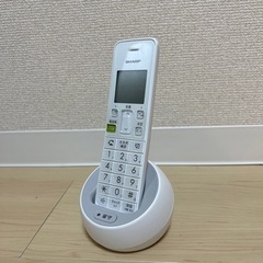 家電　SHARP コードレス電話機　ほぼ未使用品