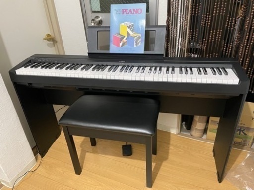 中古美品　YAMAHAヤマハP-45電子ピアノ椅子、スタンド付