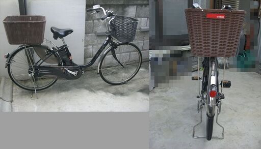 パナソニック(panasonic)電動自転車☆ビビ・デラックス(ViVi・DX)☆26インチ ３段変速　新品バッテリー付き！