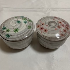 新品❣️未使用❣️たち吉　春秋　蓋物　対　ペア　蓋付