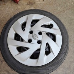 165/55R15中古タイヤホイール4本セット　アクアetc