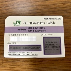 [在庫3枚]JR東日本 株主優待券