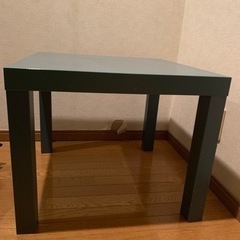 IKEA サイドテーブル　ブルー　家具