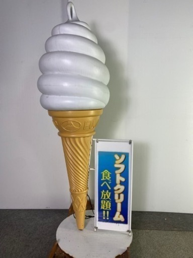 非売品 ソフトクリーム照明 コーンソフトクリーム お店 店舗 電飾 照明 インテリア 家具 照明器具