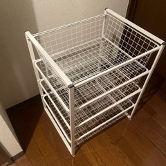 【商談中】IKEA家具 収納 スチールラック4段