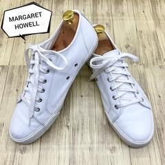 MARGARET HOWELL レザースニーカー 白 日本製 25㎝相当