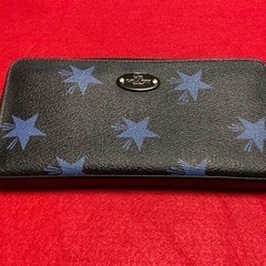 COACH 長財布　ブラックブルー　1880ー01ー3